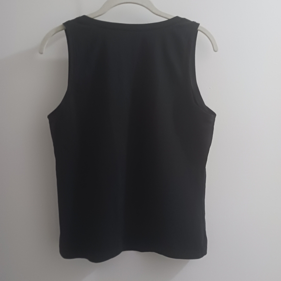 Pact Womens Luxe Black Tank Top Med EUC Organic - Picture 2 of 6